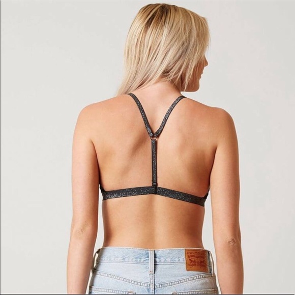 NWT Free People Swept Away Soft black Bra small - Picture 2 of 6